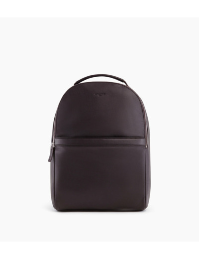 Sac à dos zippé Charles en cuir grainé