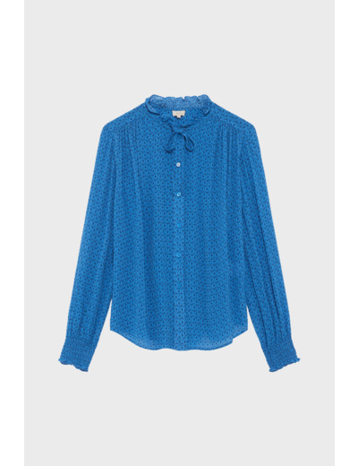 Chemise jacquard en mousseline - ULYSSA