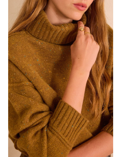 Pull  col roulé BRANDO BIS en 100% laine