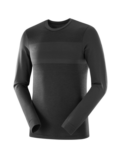 Sntial Wool Ls Top Deep Black