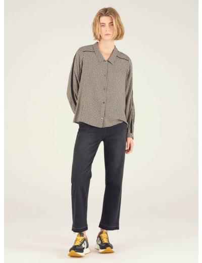 Chemise carreaux noirs