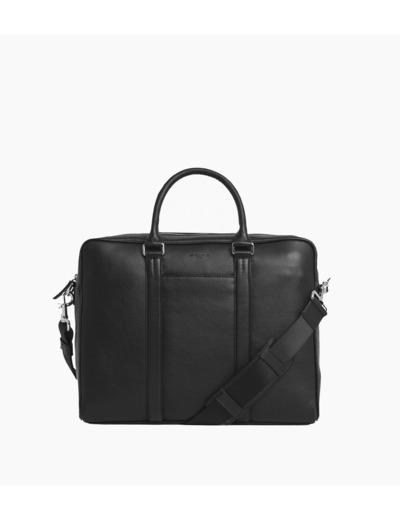 Porte documents 15" Charles en cuir grainé moyen modèle