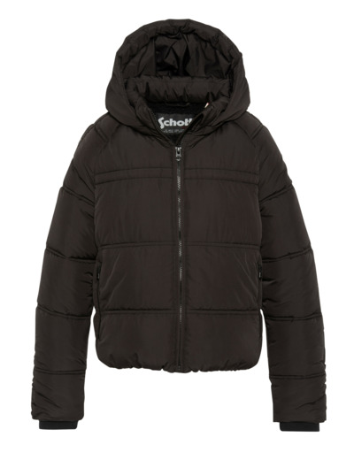 Doudoune à capuche doublée sherpa enfant