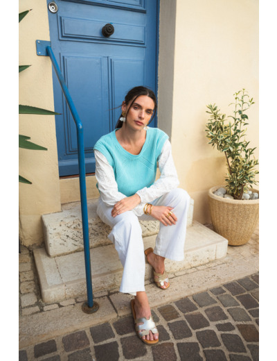 Pull femme effet 2 en 1 Garance