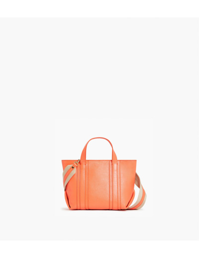 Mini cabas Grâce en cuir grainé