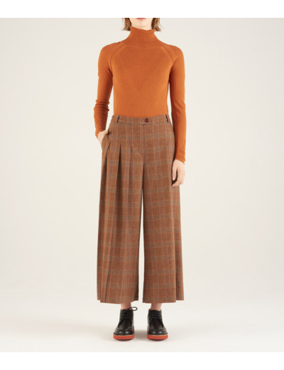 Pantalon large chamois