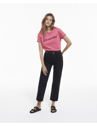 T-Shirt Manches Courtes What Is old rose