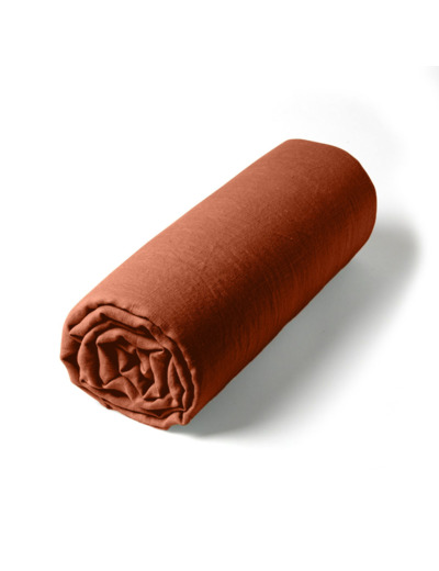 Drap-housse lin lavé | Linge de lit uni | Tradition des Vosges