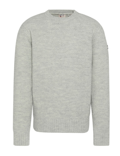 Pull col rond maille fantaisie