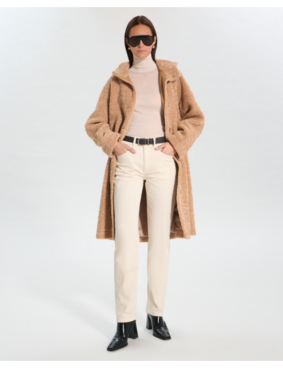 Manteau Mars Camel en Polyuréthane