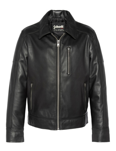 Blouson casual, cuir d'agneau