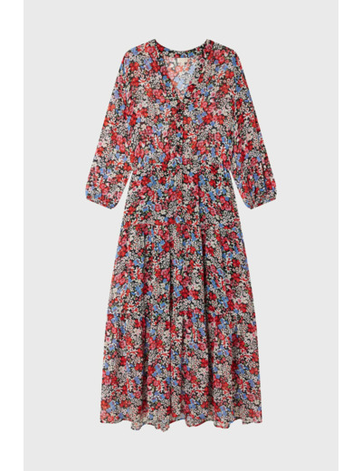 Robe longue Liberty - ESTHELE