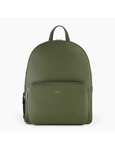 Sac à dos zippé Emile en cuir grainé