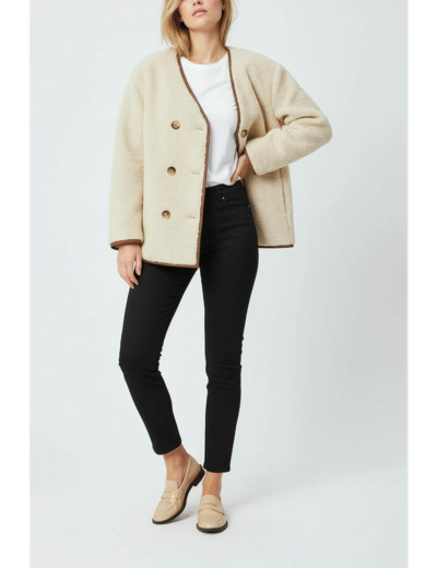 Manteau court en fausse fourrure - LILA