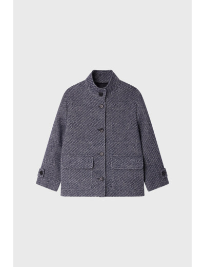 Manteau court à col montant - LYSIANE