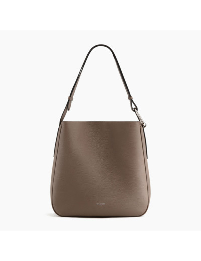 Grand sac hobo Madeleine en cuir grainé
