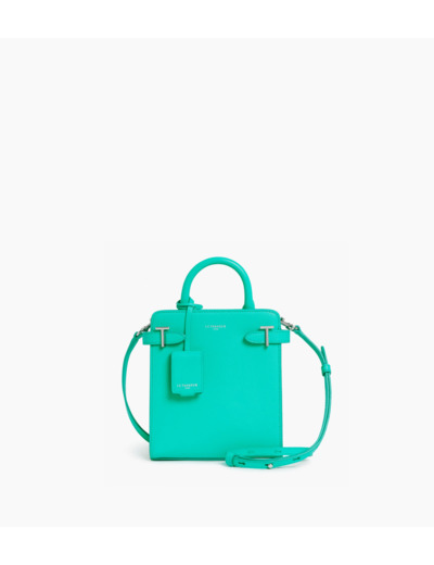 Petit sac à main vertical Emilie en cuir signature T