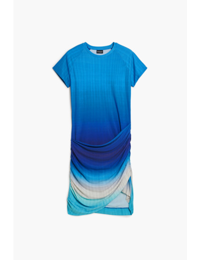 Robe À Manches Courtes En Maille – Femme
