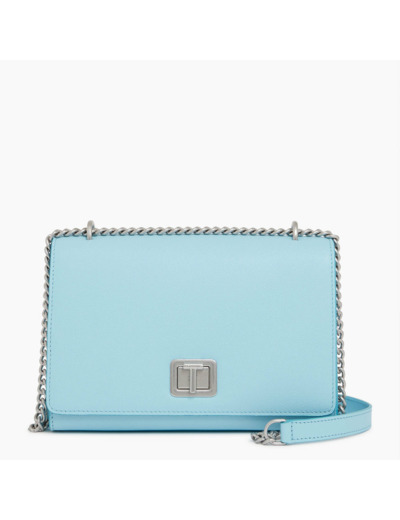 Grand sac bandoulière Eva en cuir grain caviar
