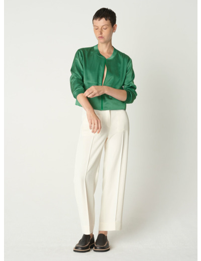 Blouson garance emeraude