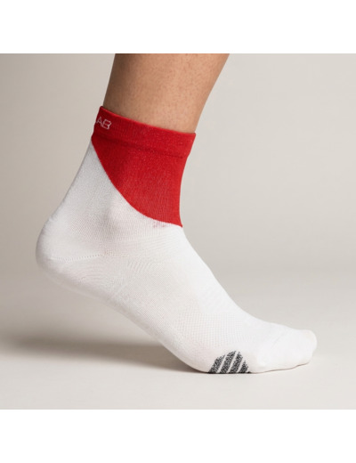 Socks S Lab Phantasm Ankle White Fiery Red