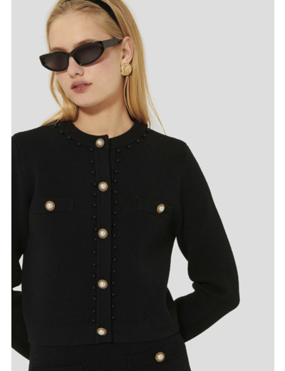 Gilet Guetty Charcoal en Viscose