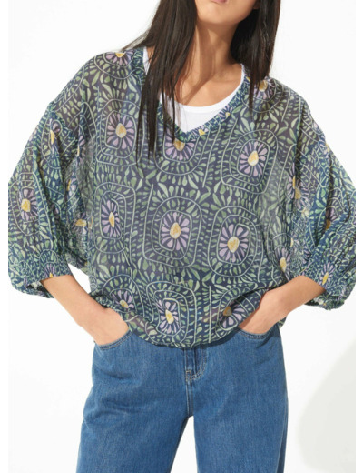 Blouse marguerite denim
