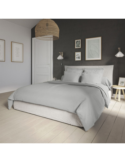 Housse de couette Influence Percale Pierre