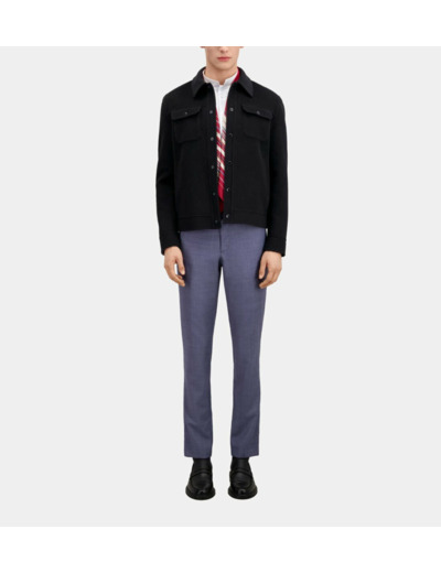 Blouson Double Face A Interieur Carreaux black