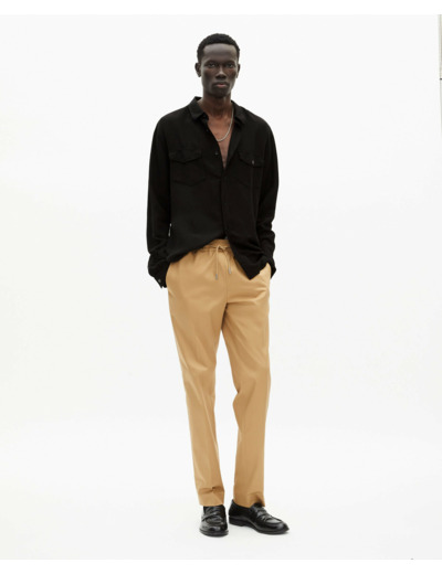 Chemise a manches longues poches plaquees black