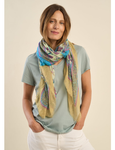 Foulard imprimé floral