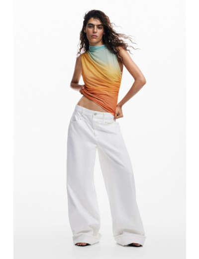 T-Shirt Sans Manches En Maille – Femme