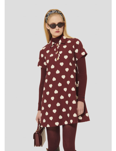 Robe Rory Bordeaux en Polyester