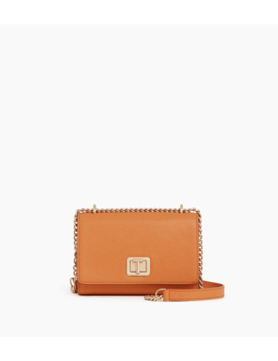 Petit sac bandoulière Eva en cuir grain caviar