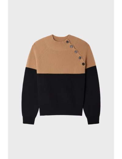 Pull à col montant bicolore - JOVIANE