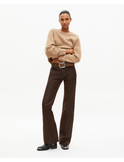 Jean coupe flare marron brown
