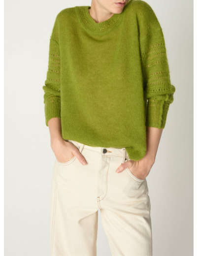 Pull danielle velour de mousse