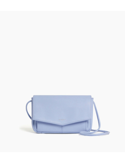 Pochette avec bandoulière amovible Charlotte en cuir lisse