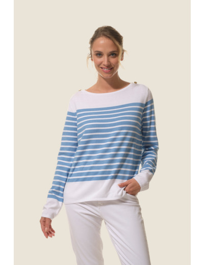 Pull femme en maille fine Sollange