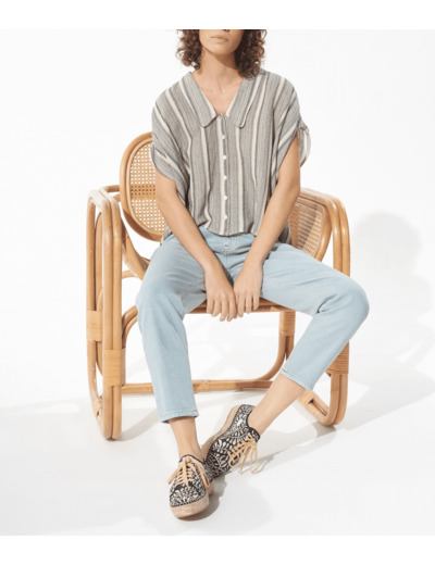 Chemise rayure noire