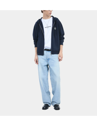 Sweatshirt À Capuche Blason Bleu dark blue