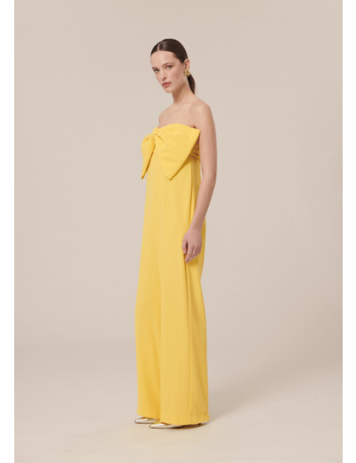 Combinaison Coeur Jaune en Polyester