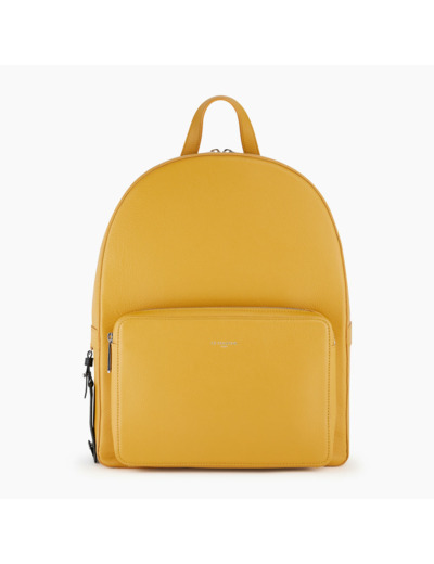 Sac à dos zippé Emile en cuir grainé