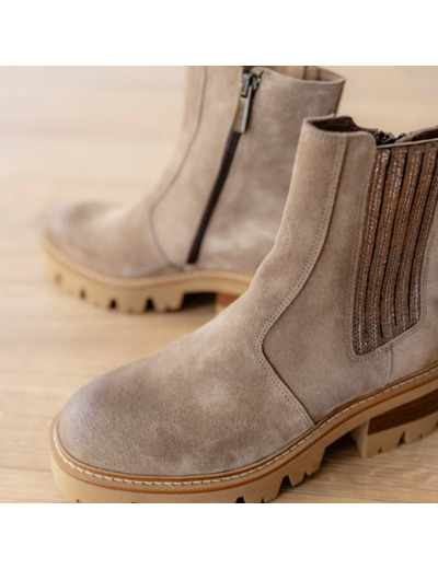 Boots Femme Laurie Taupe